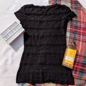 BCBG Maxazria Black Lace Top size XXS